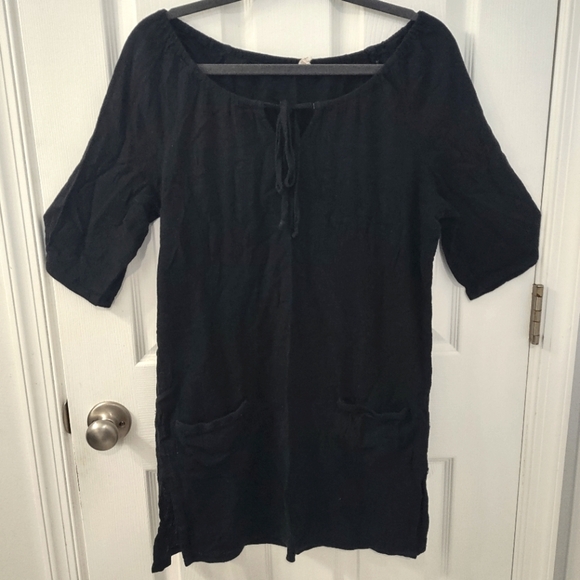 Marona by Target 100% Cotton Beach Coverup Tunic in Black Size M - Picture 6 of 6